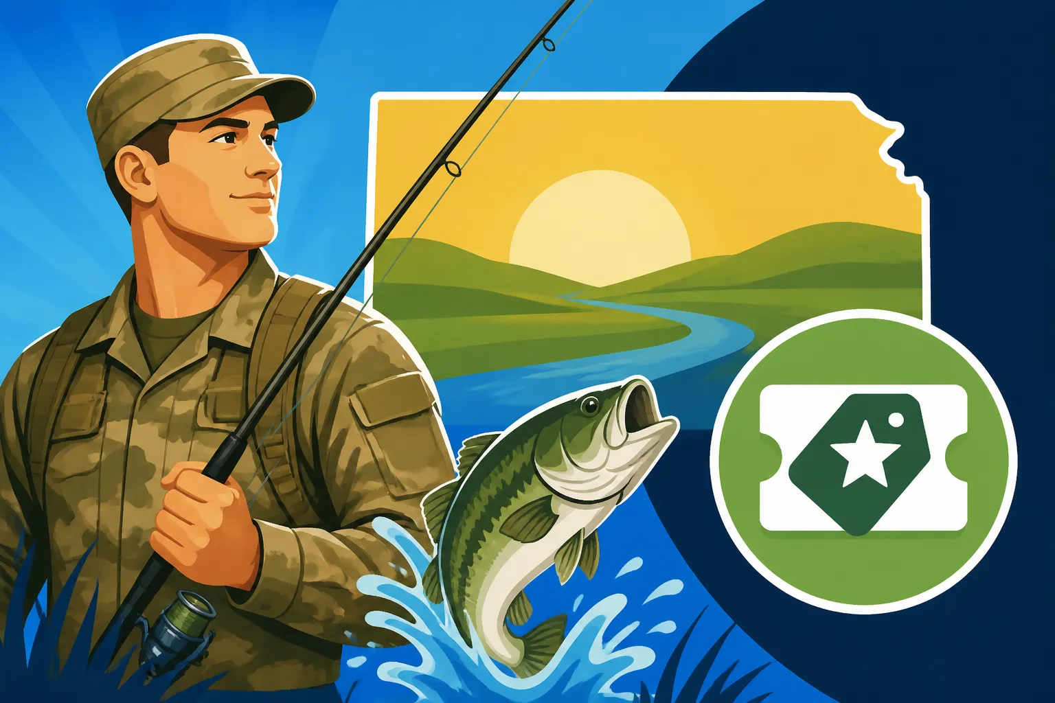 Kansas Military Fishing License Discount Rules