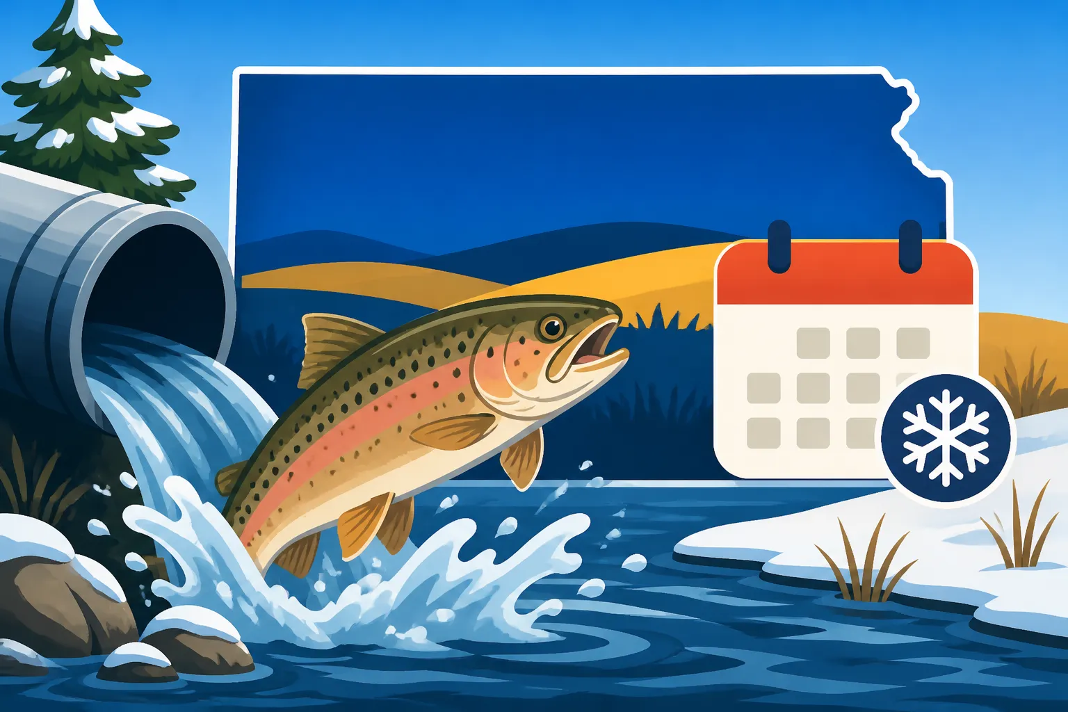 Kansas Trout Stocking Schedule for December