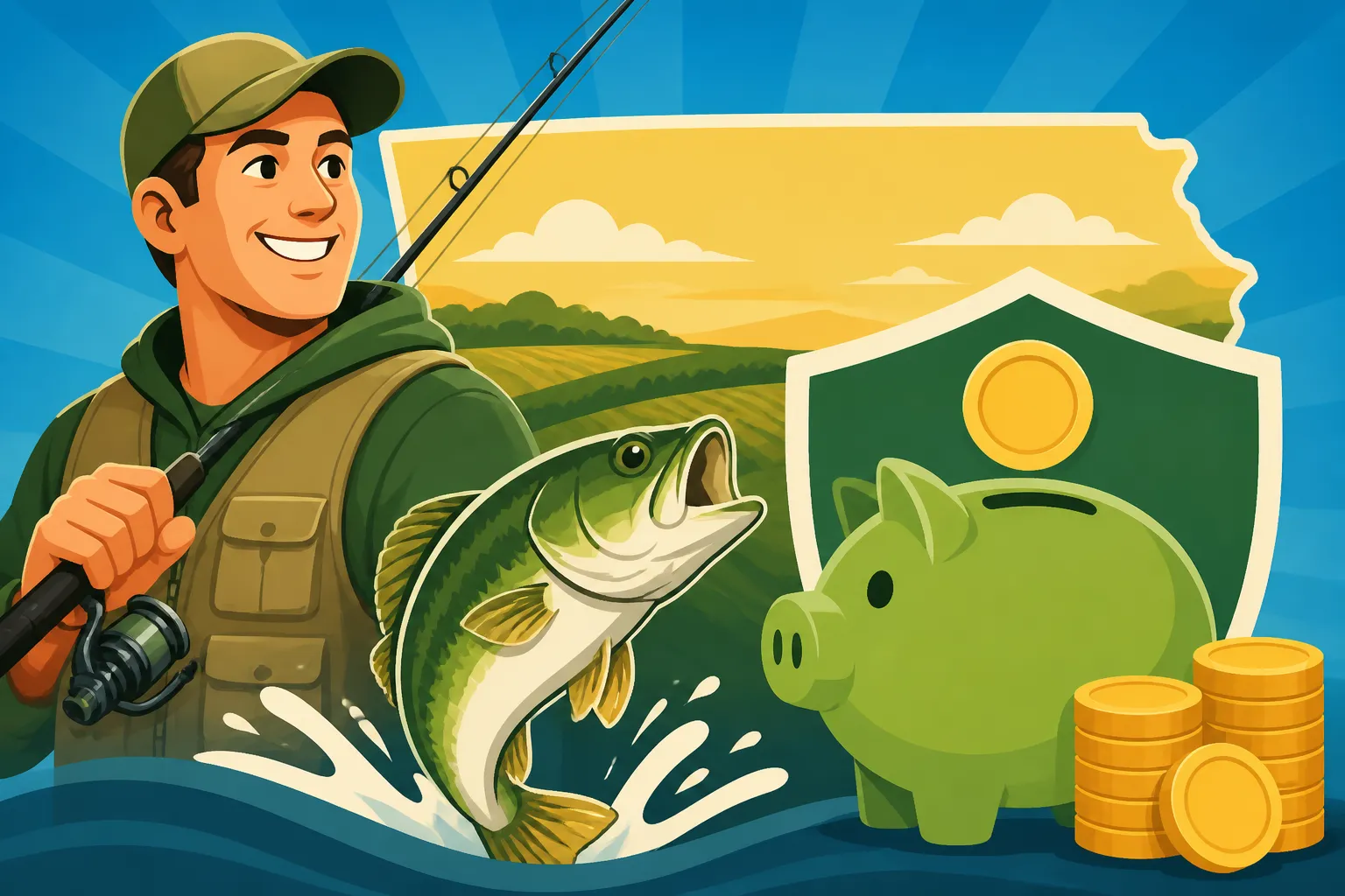Kansas Five-Year Fishing License Savings