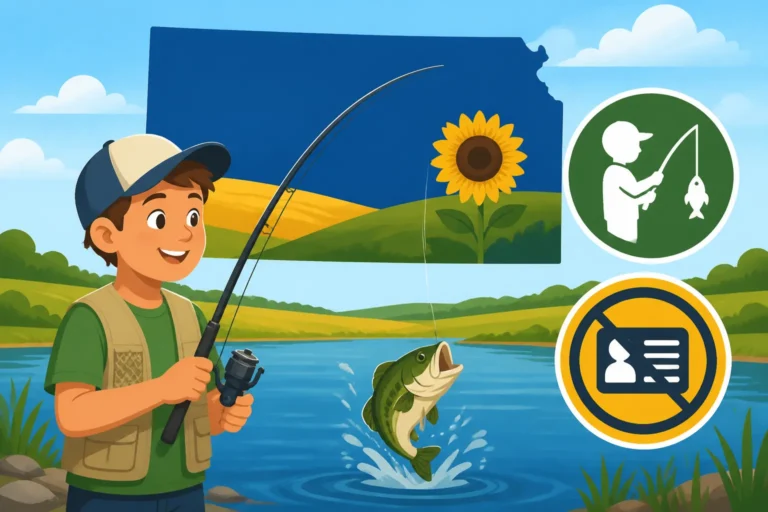 Fishing Rules for Minors Without a License in Kansas