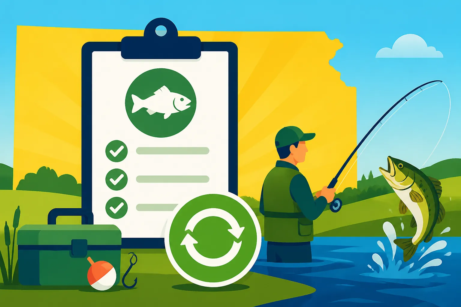 Reminder Rules for Kansas Fishing License Renewal
