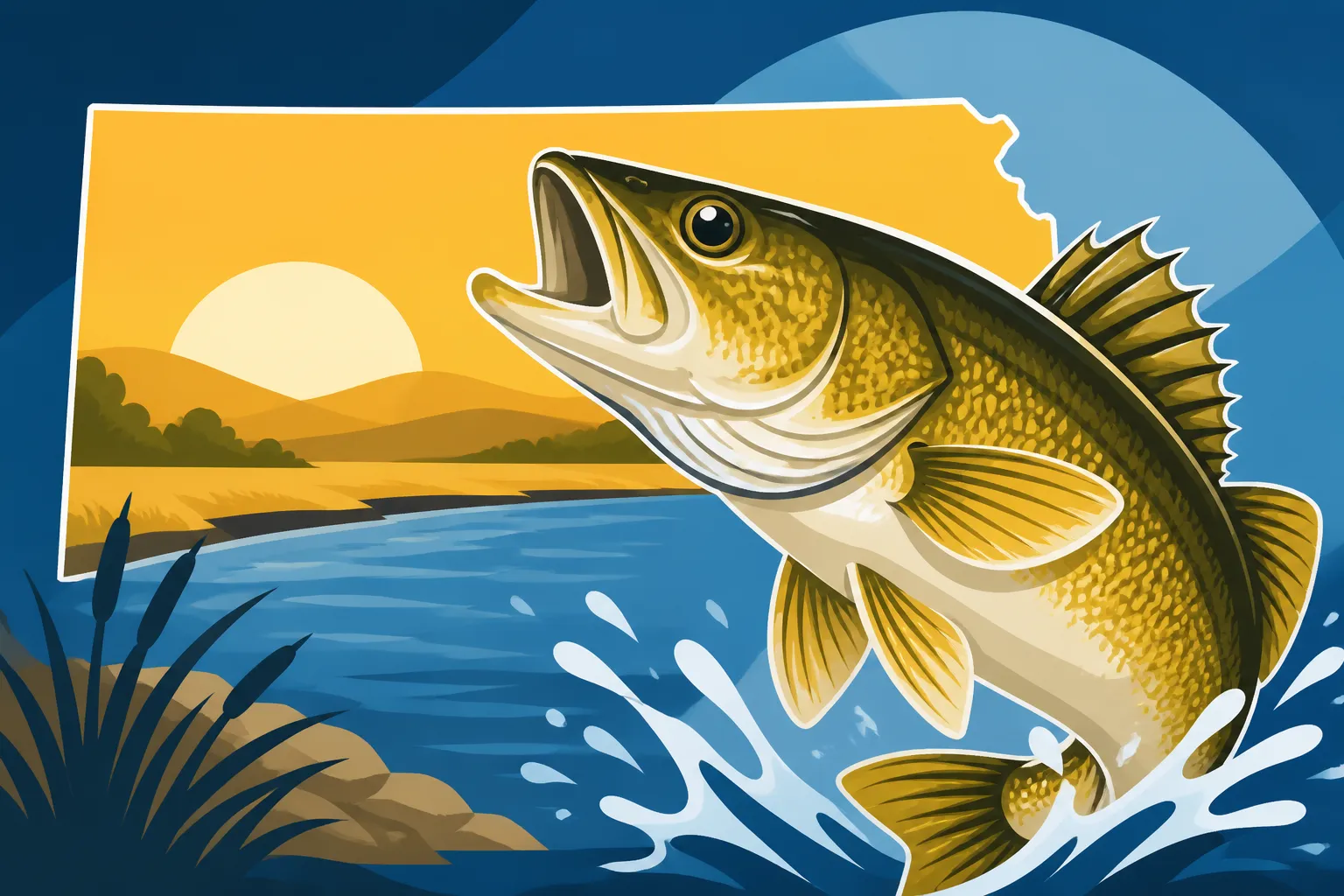 Best Walleye Lakes in Kansas