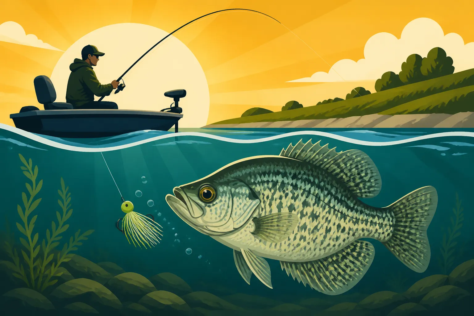 Milford Lake Crappie Fishing