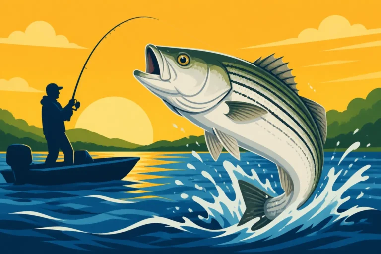 El Dorado Lake Striped Bass Fishing