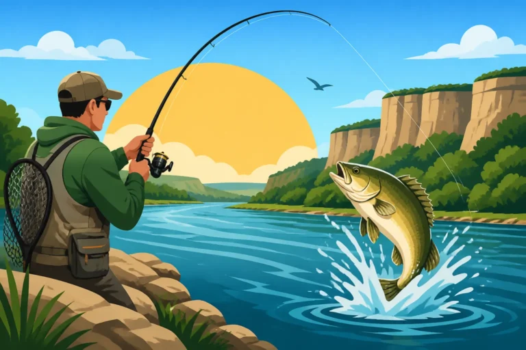 Arkansas River Fishing in Kansas