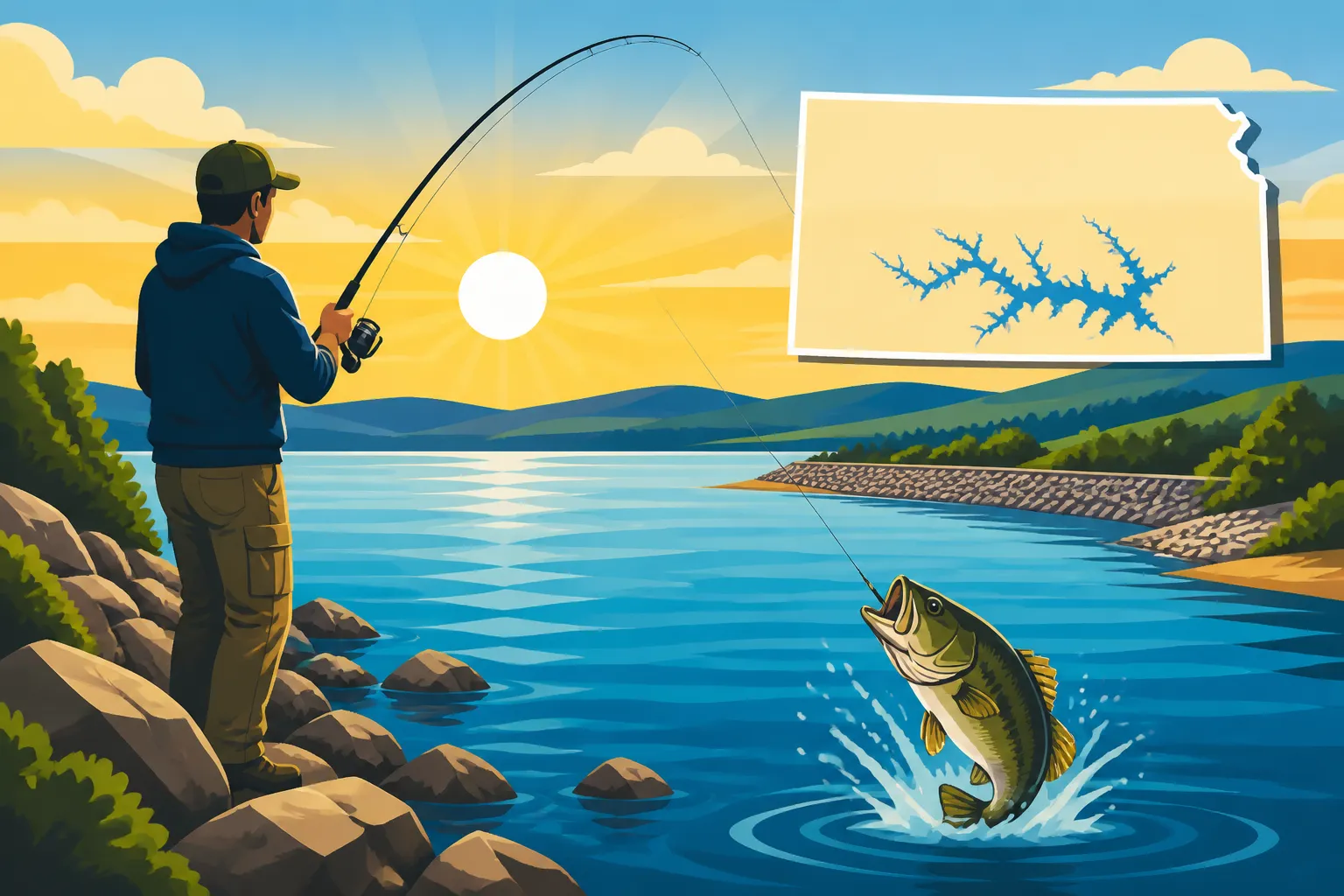 Best Shore Fishing Spots on Milford Lake