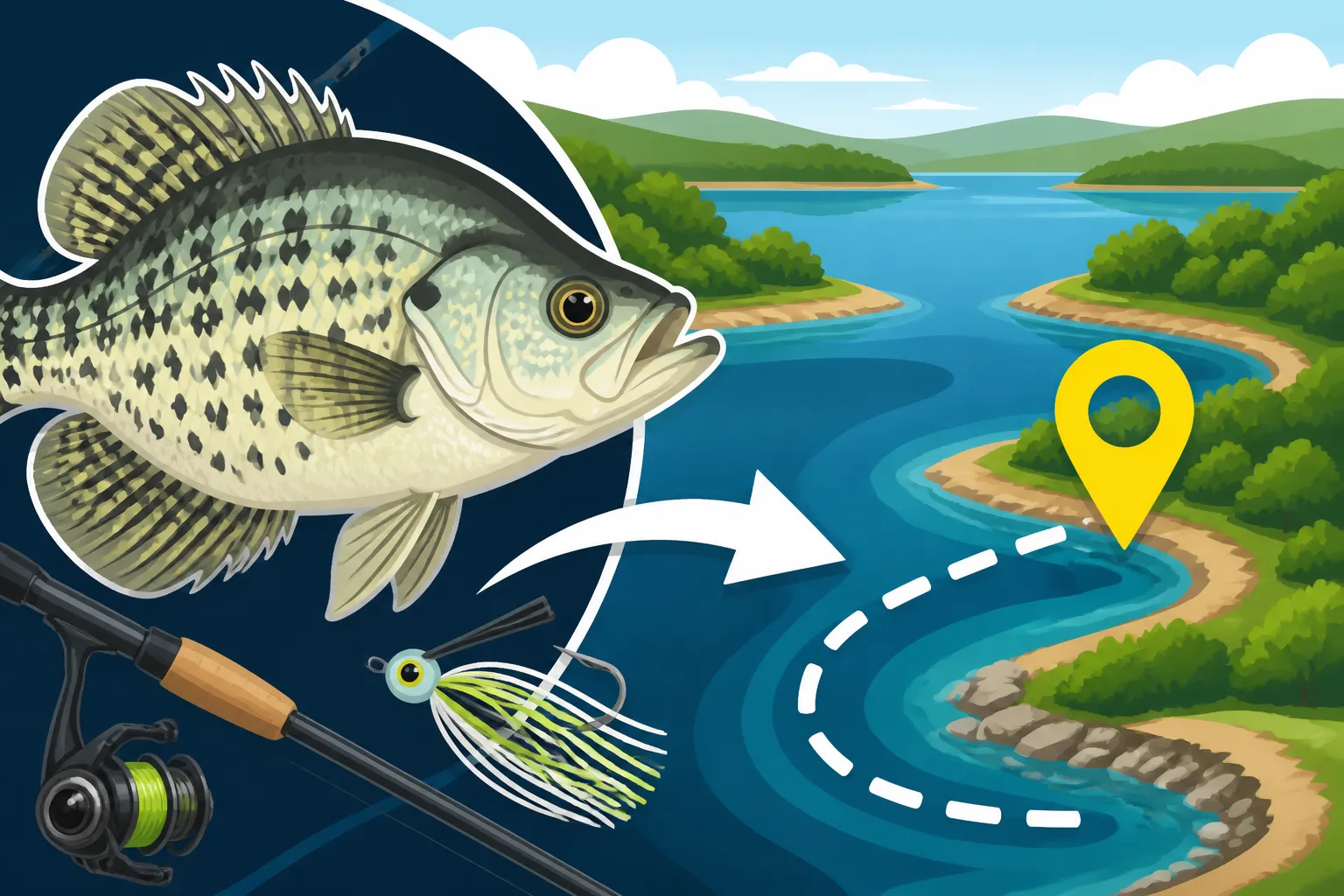 Best Coves for Crappie at Milford Lake