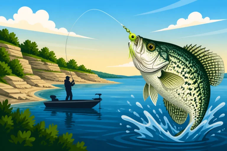 Curtis Creek Cove Crappie Fishing at Milford Lake