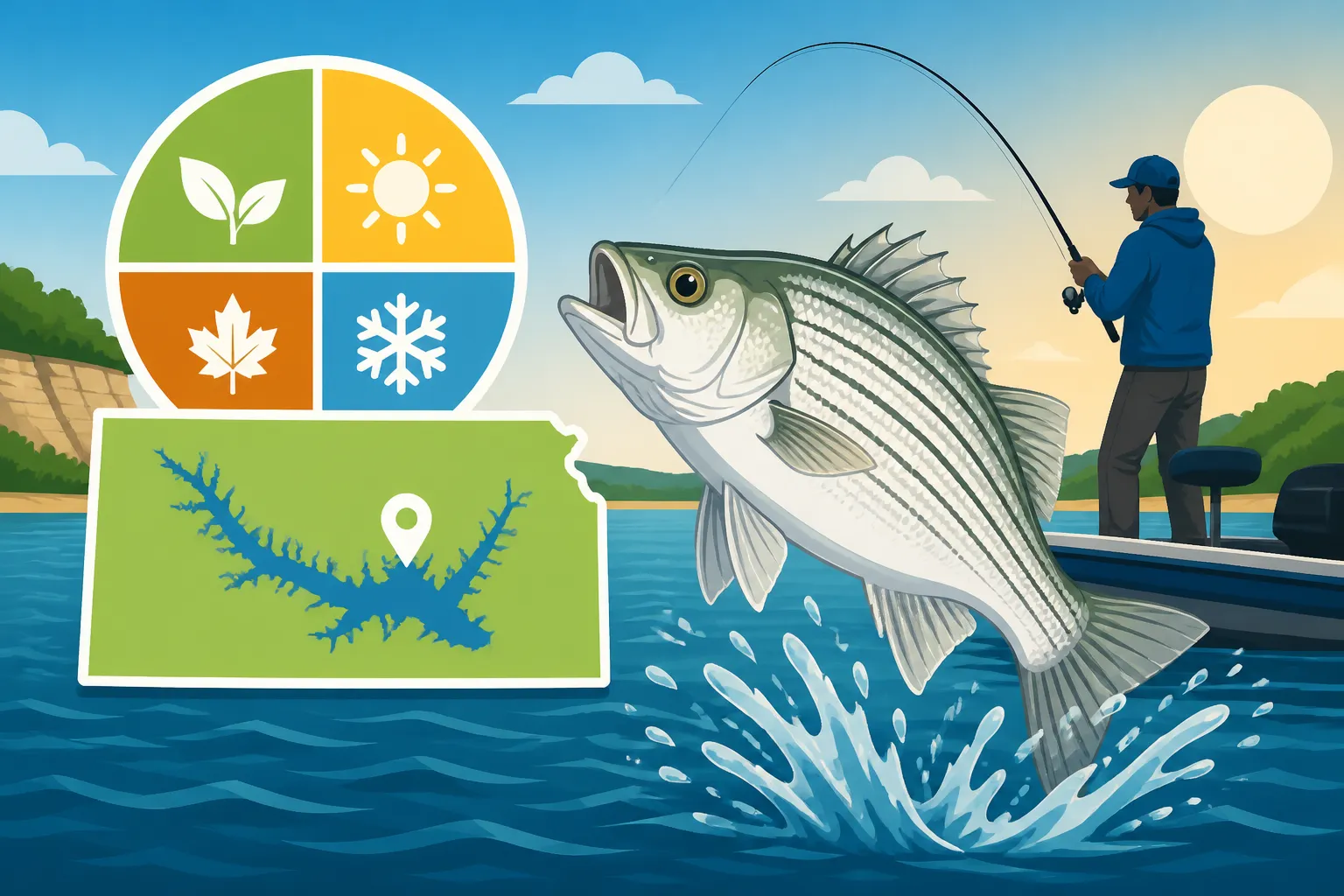 When Does the White Bass Run Start at Milford Lake?