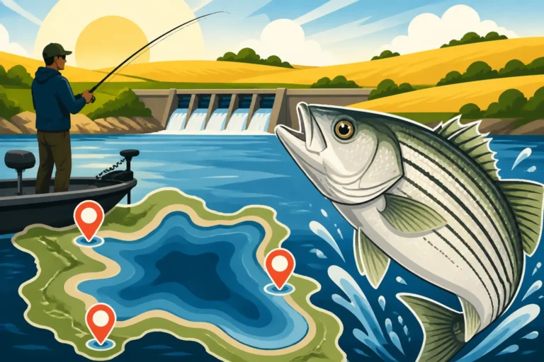 Cheney Reservoir Wiper Fishing Spots