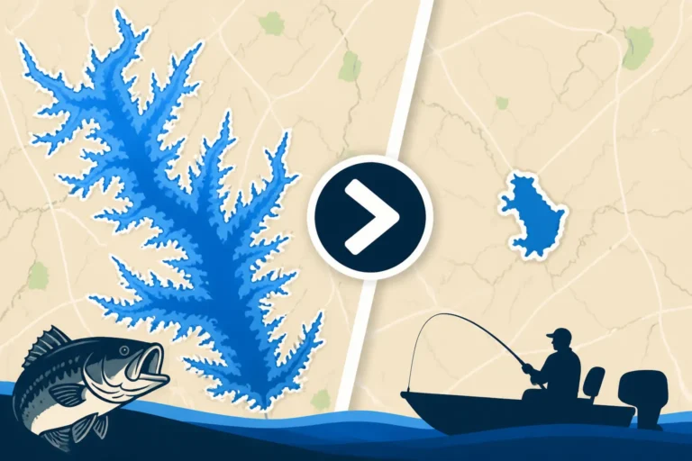 Tuttle Creek Lake Size Compared to Milford
