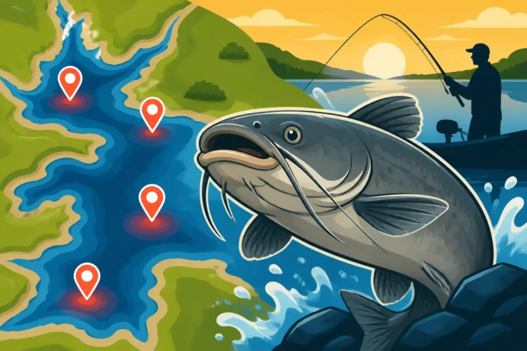 Tuttle Creek Lake Catfish Hotspots