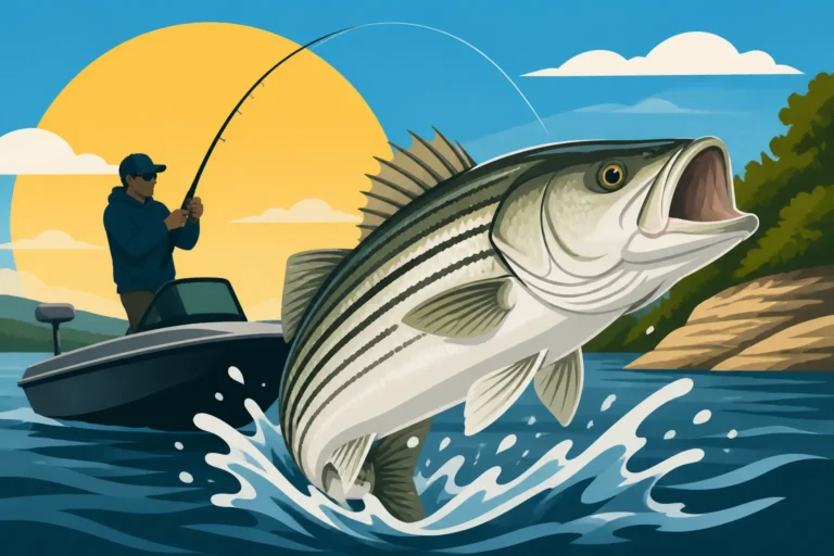 Pomona Lake Striped Bass Fishing