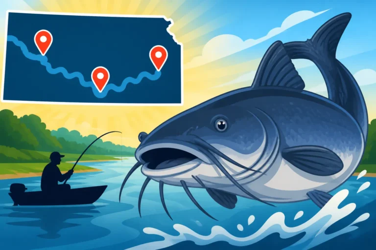 Kansas River Blue Catfish Spots