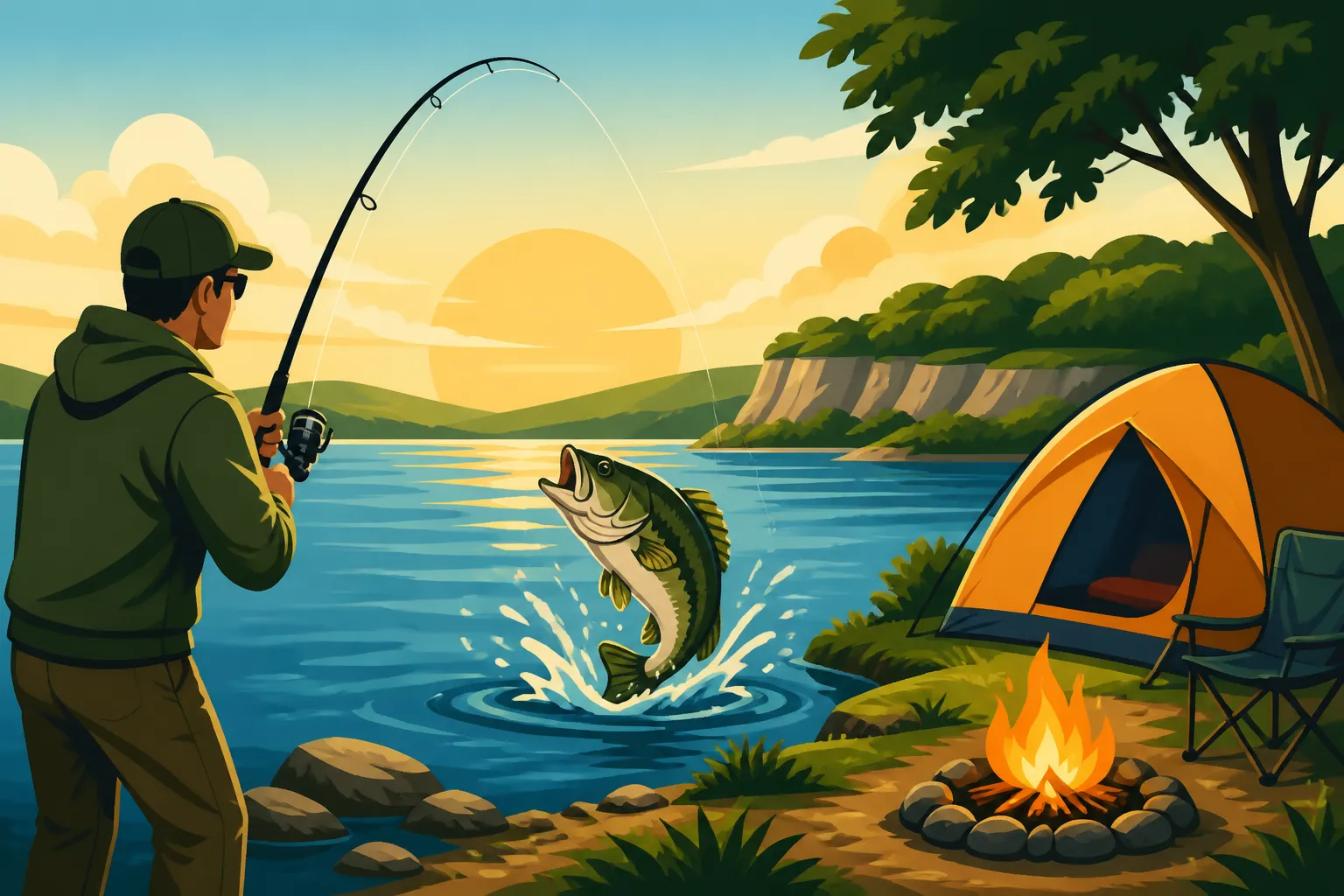 Camping Near Milford Lake for Anglers