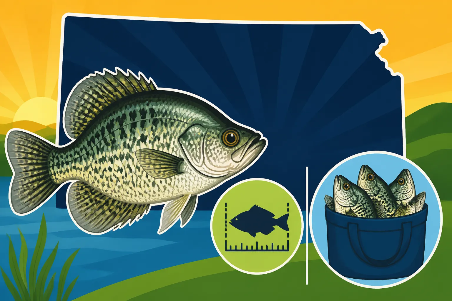 Kansas Crappie Length and Bag Limits