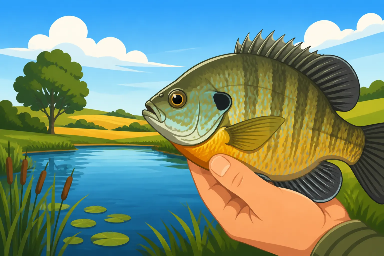 Best Bluegill Ponds in Kansas