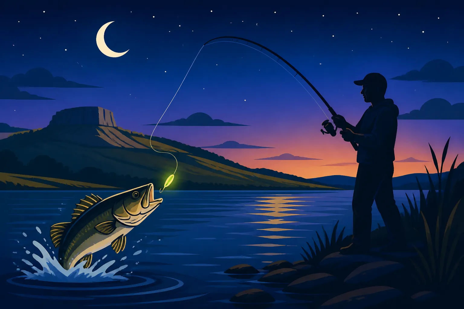 Best Summer Night Fishing Spots in Kansas