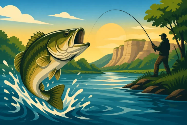 Fishing the Neosho River in Kansas