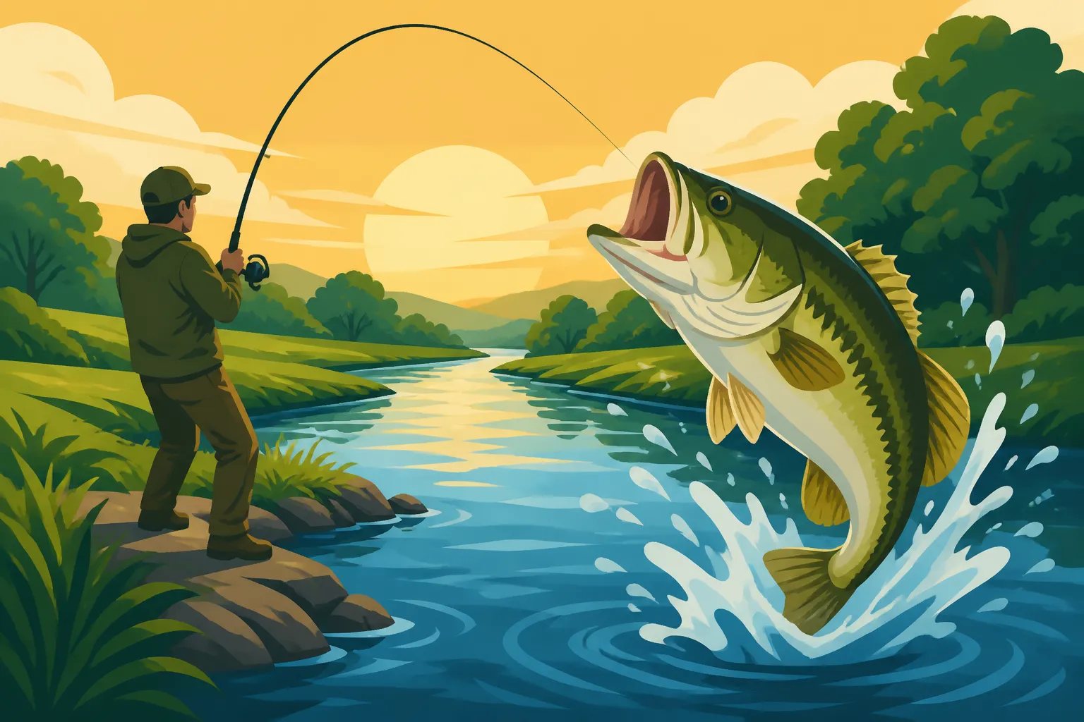 Fishing the Marais des Cygnes River in Kansas