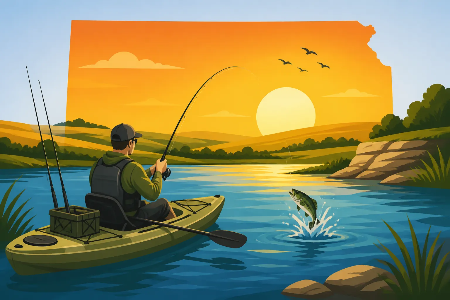 Best Kayak Fishing Spots in Kansas