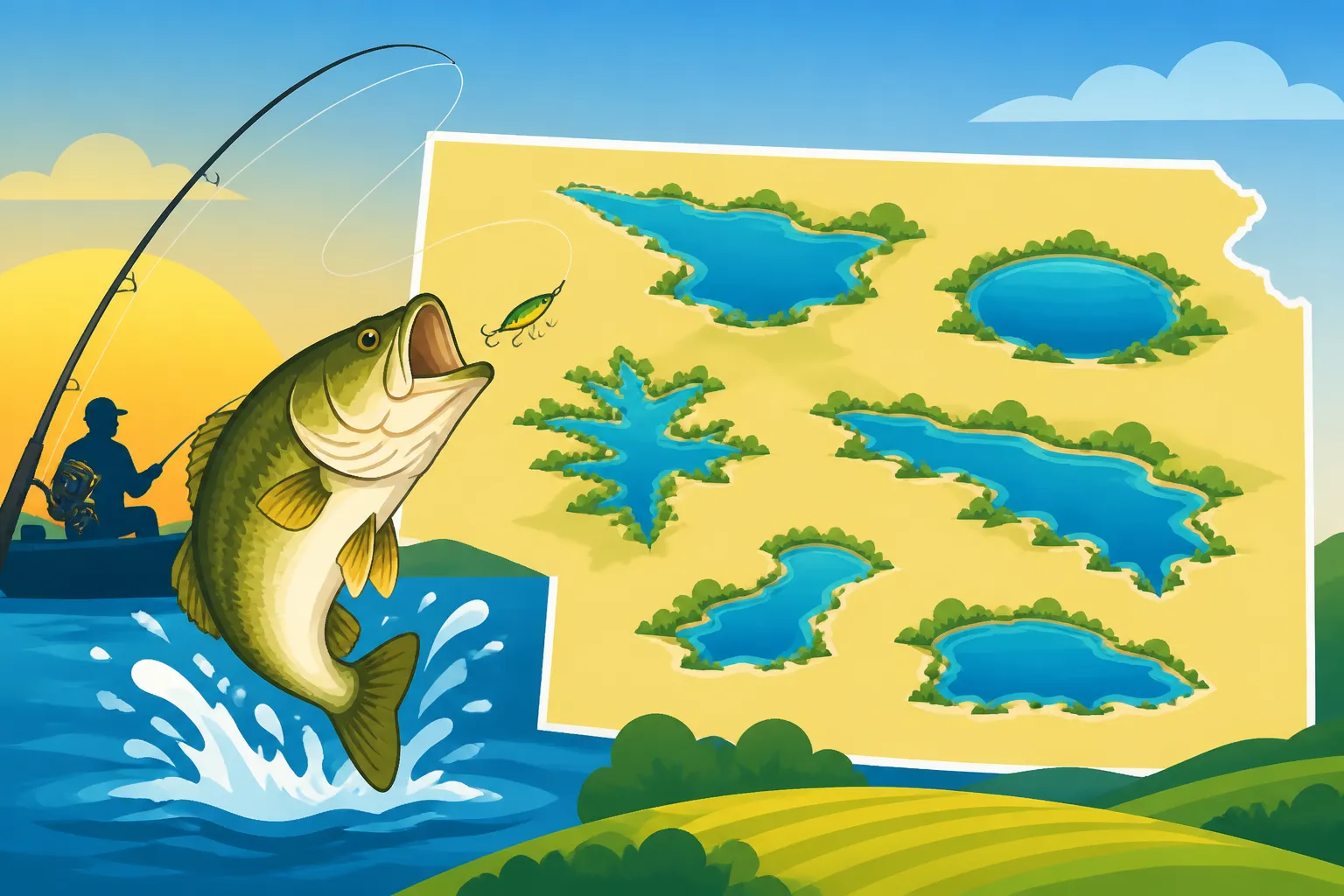 How Many Reservoirs Does Kansas Have for Fishing?