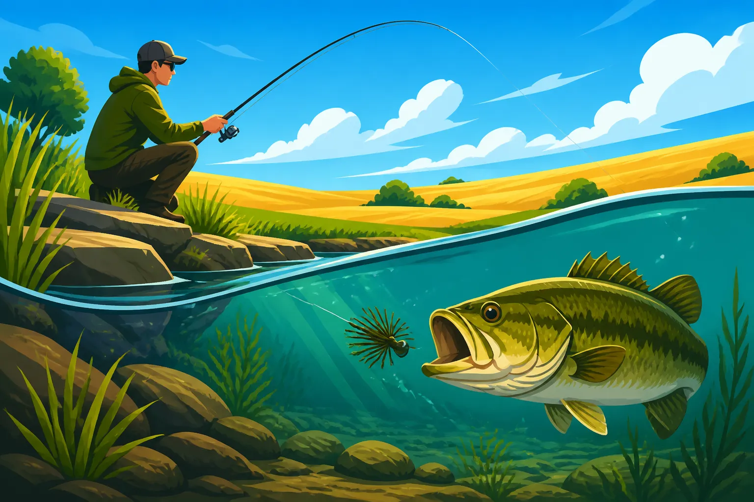 Bank Fishing Techniques in Kansas