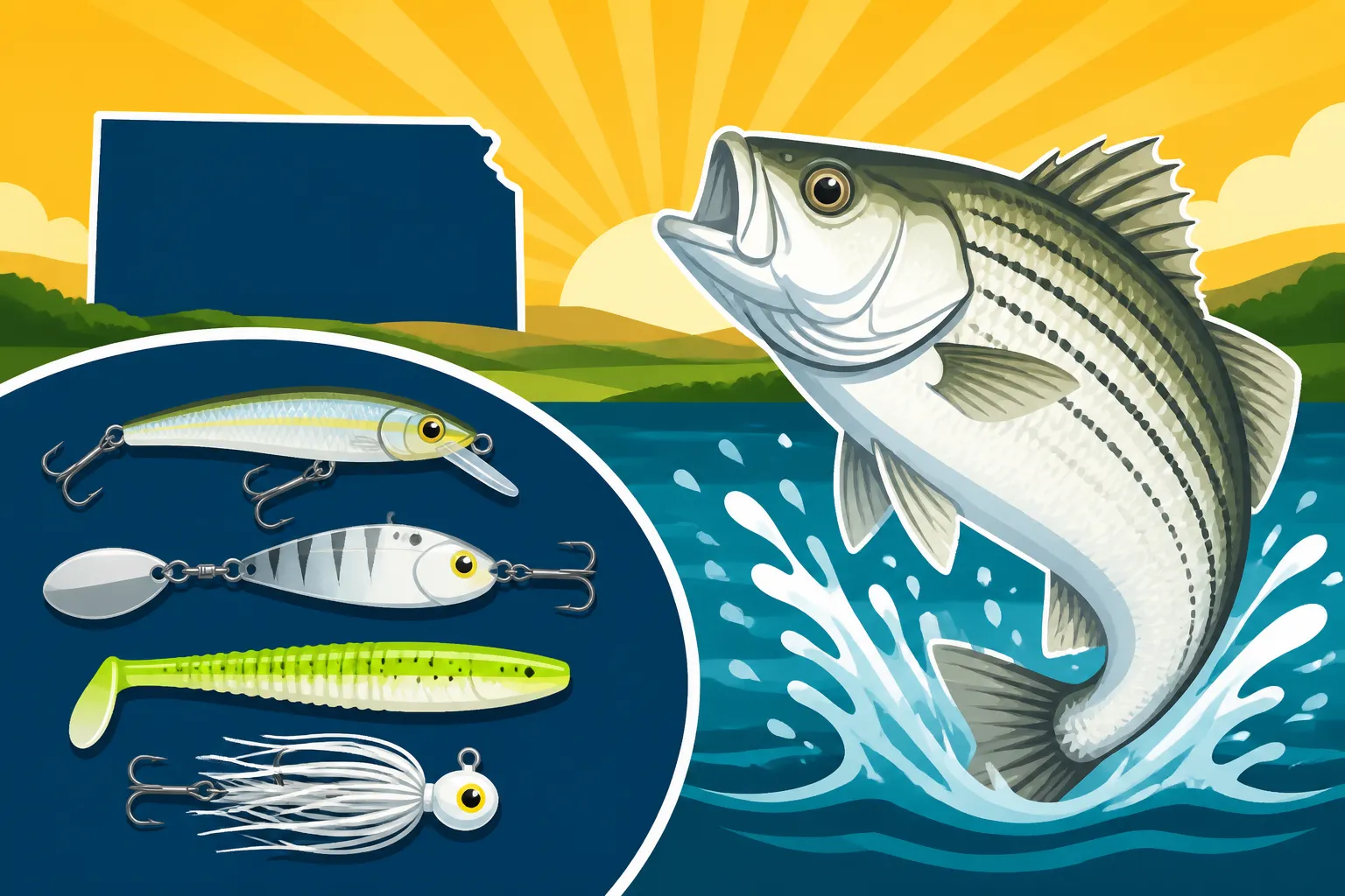 Best Lures for Kansas White Bass