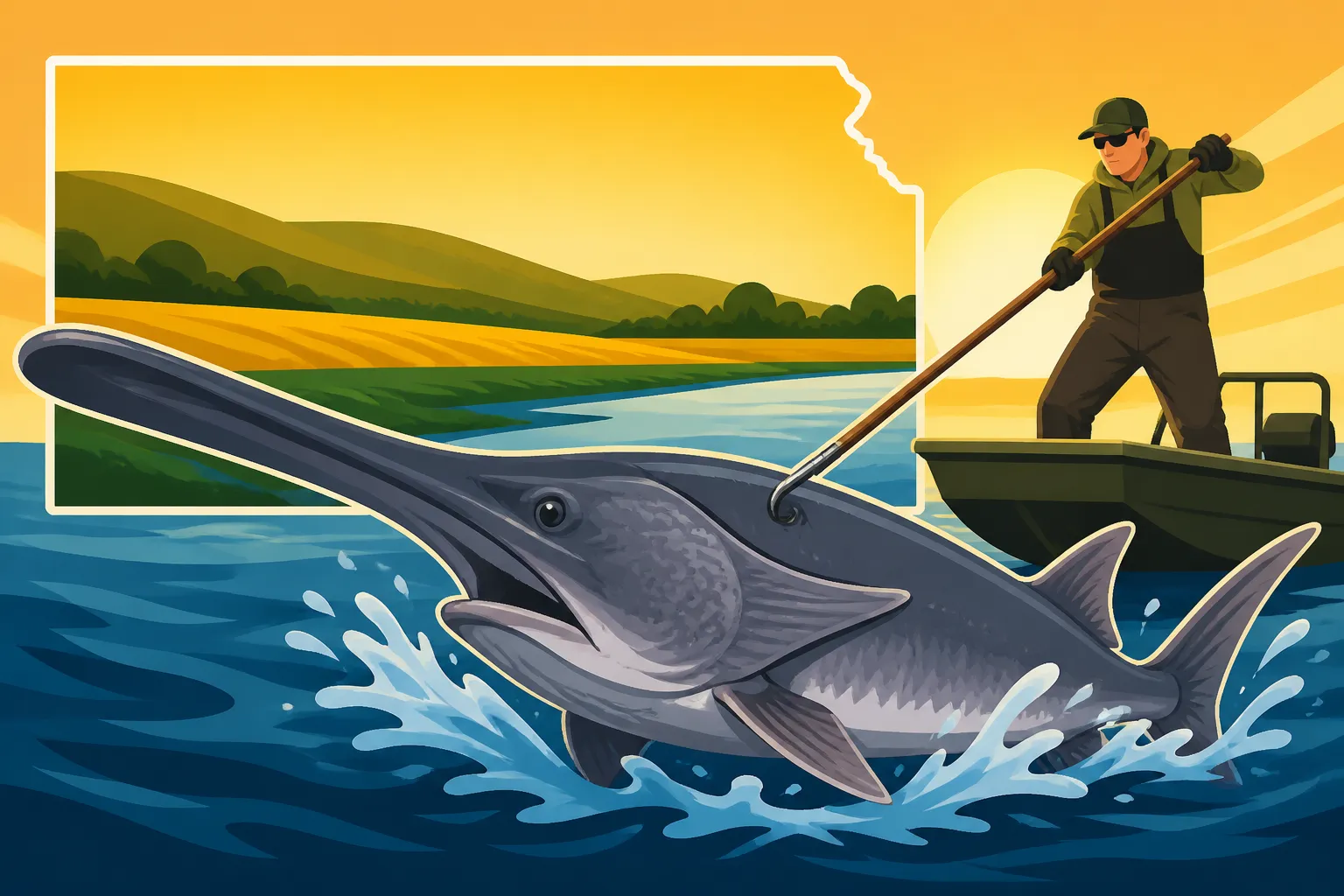 Kansas Paddlefish Snagging Season