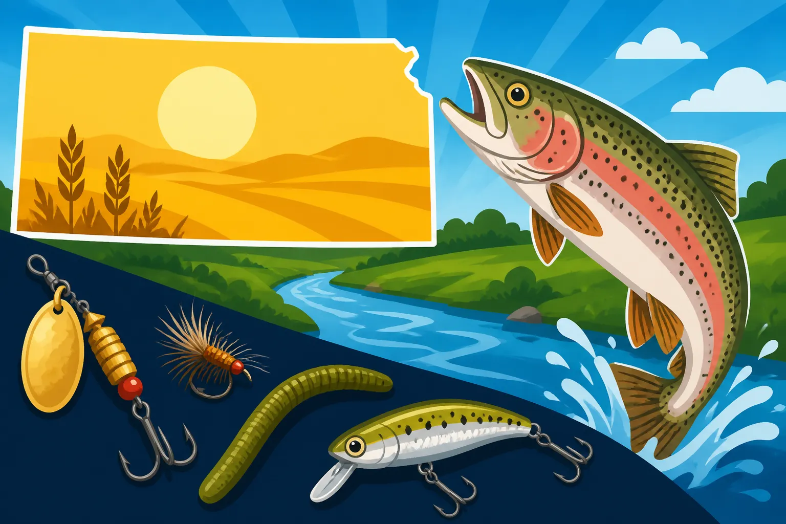 Kansas Trout Fishing Bait and Lures
