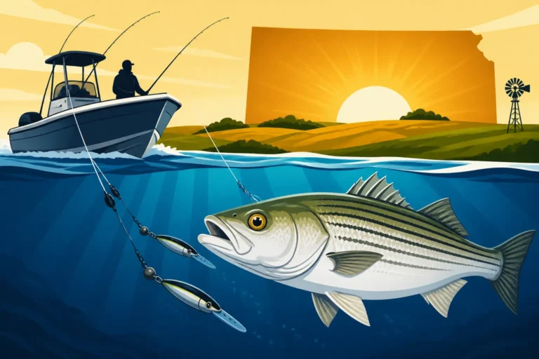 Deep Water Trolling for Kansas Stripers
