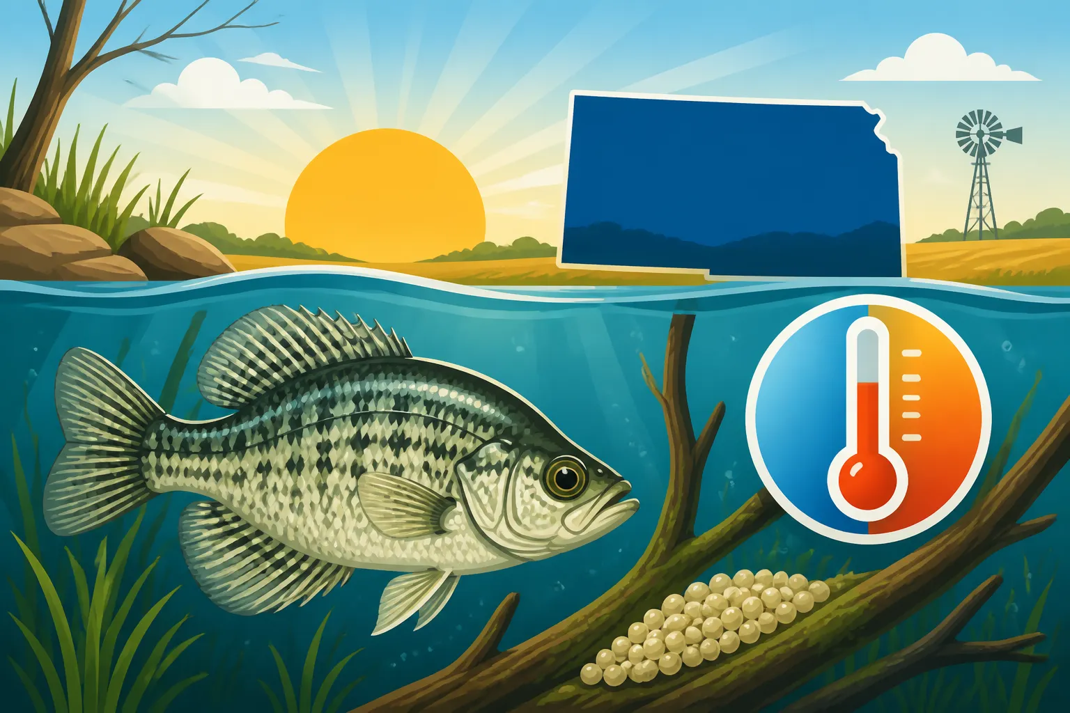 Best Water Temperature for Crappie Spawn