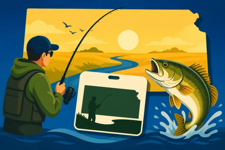Kansas Nonresident Annual Fishing License Costs $75
