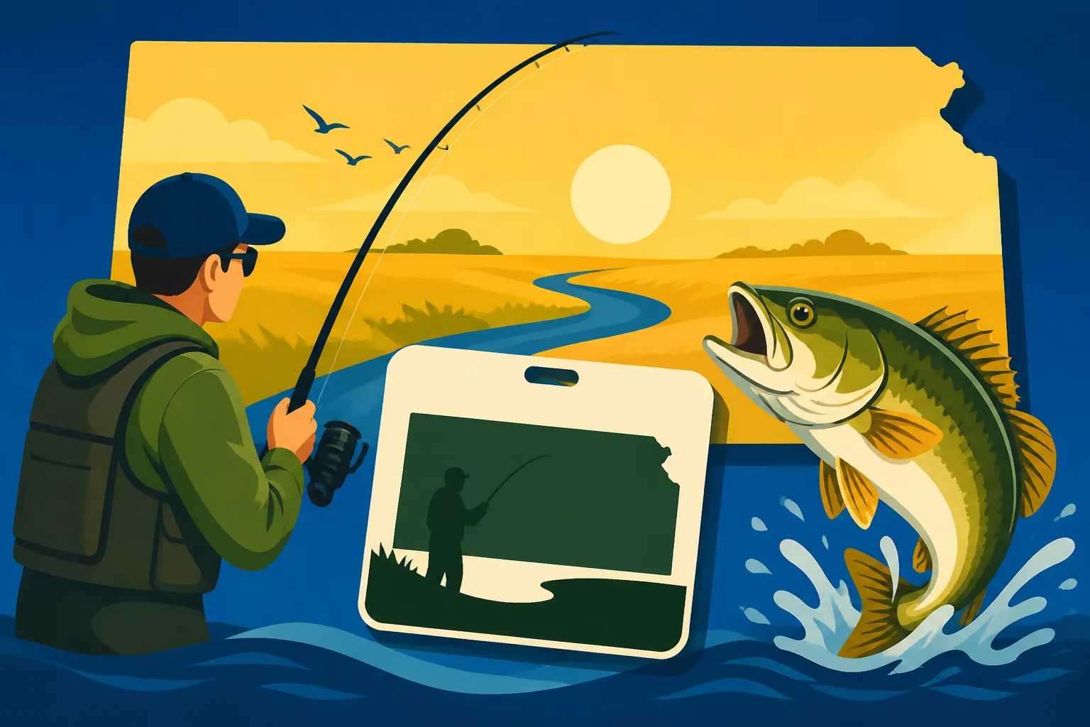 Kansas Nonresident Annual Fishing License Costs $75