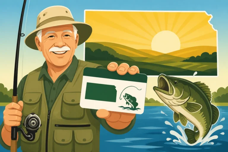 Kansas Senior Five-Year Fishing License Costs $50