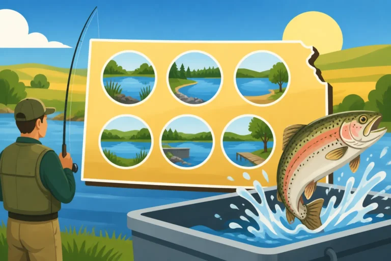 Number of Waterbodies Stocked With Kansas Trout