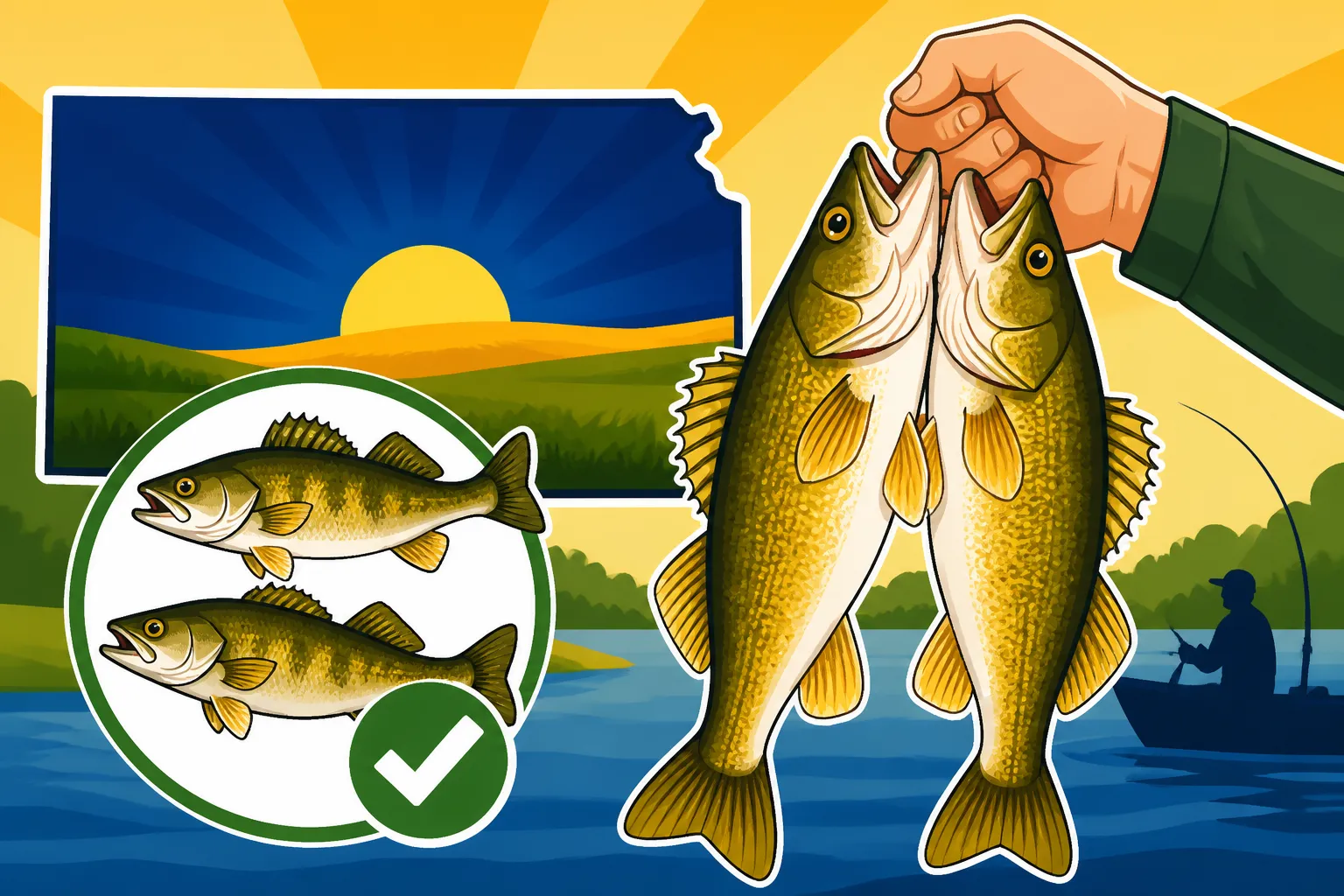 Kansas Walleye Daily Limit of Two Fish