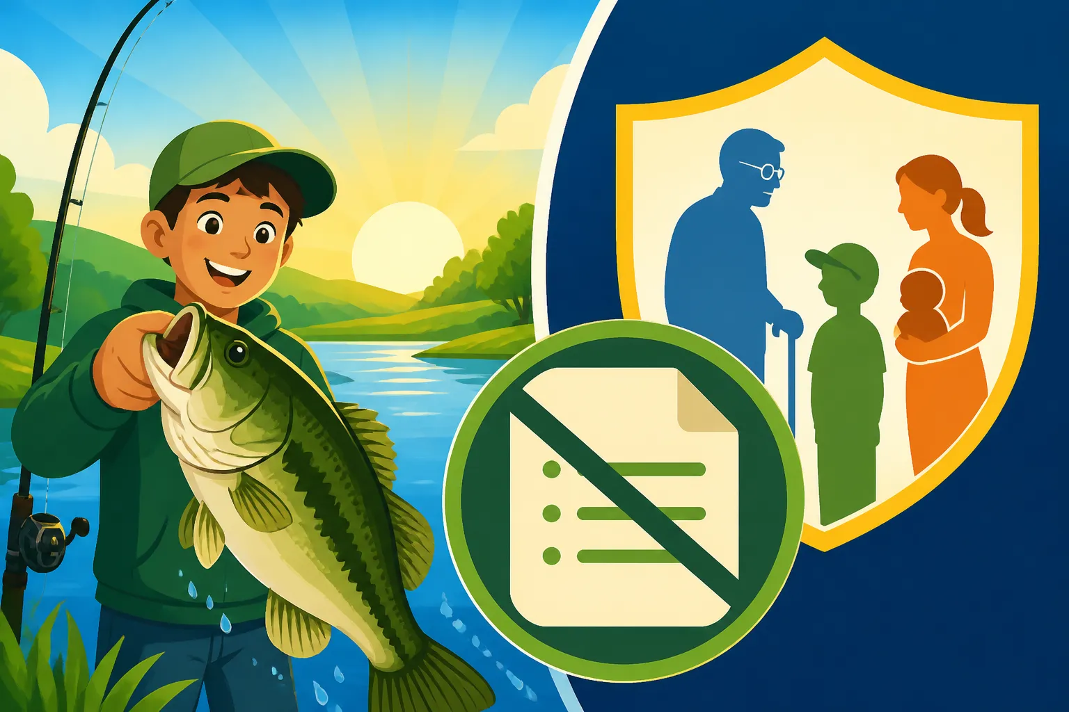 Kansas Fishing License Exemptions