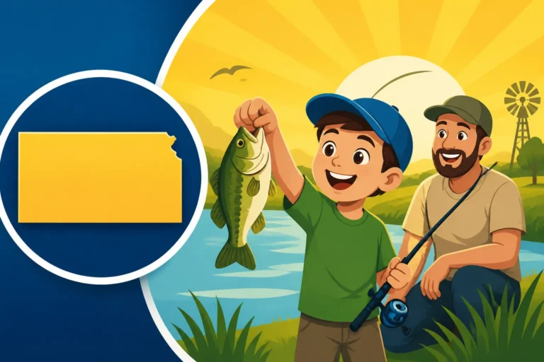 Age Cutoff for Free Kids Fishing in Kansas