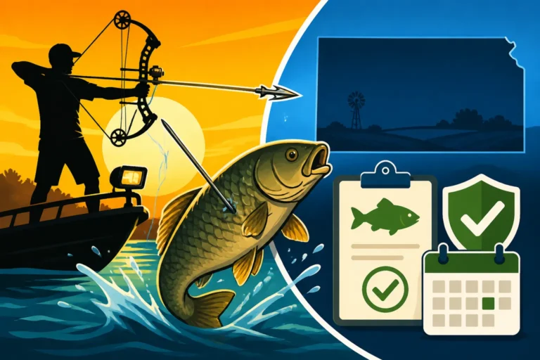 Kansas Bowfishing Season and License Rules