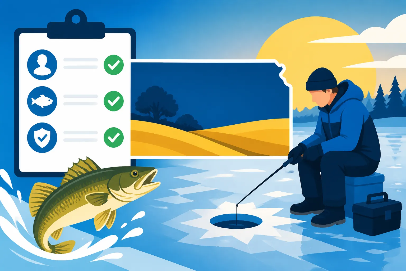 Kansas Ice Fishing License Requirements