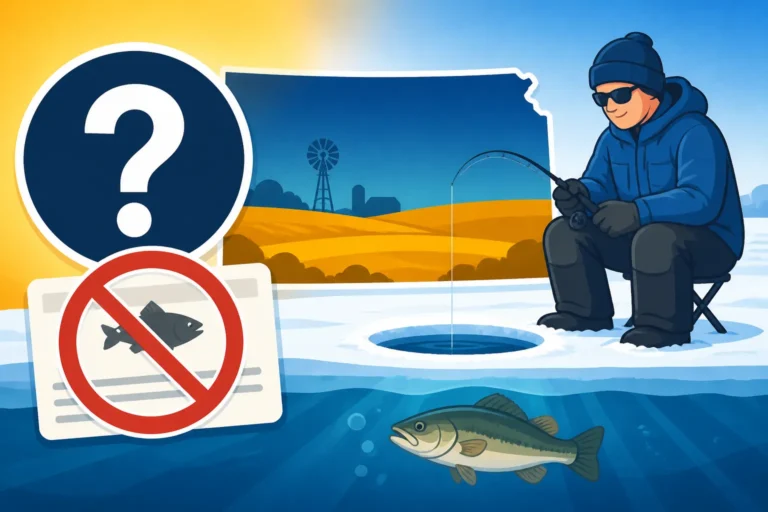 Can You Ice Fish Without a License in Kansas?