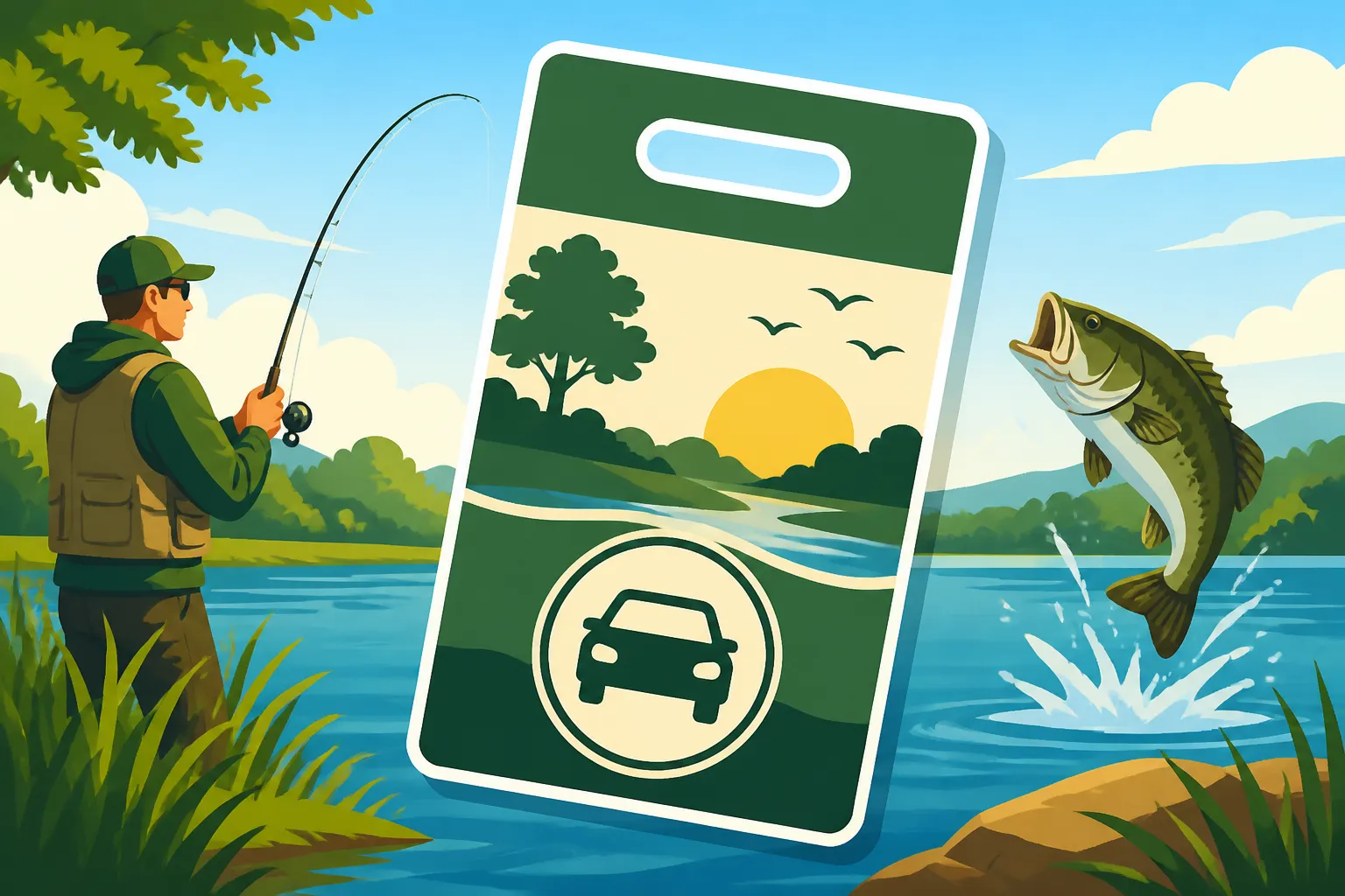Kansas State Park Vehicle Permit for Anglers