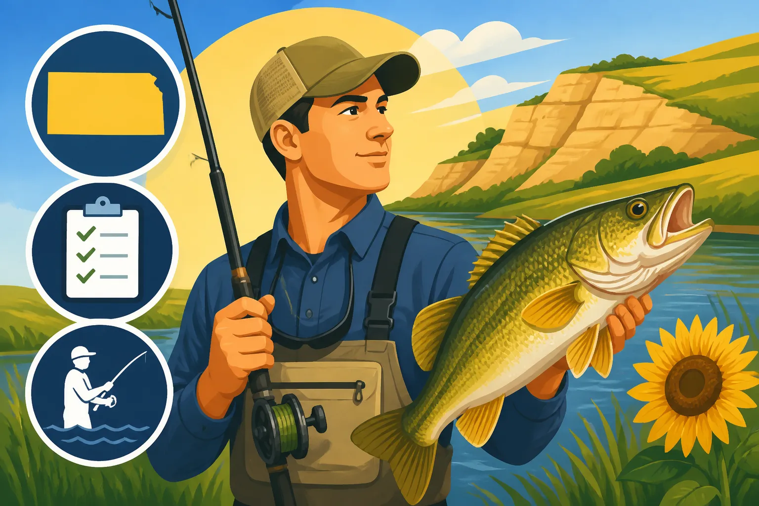 How to Become a Licensed Fishing Guide in Kansas