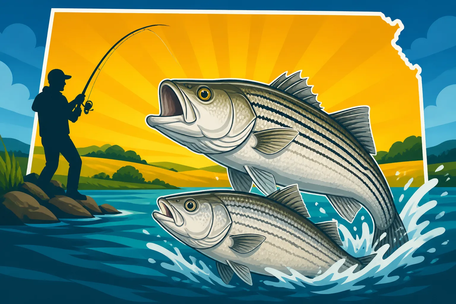 Kansas Striped Bass and Wiper Guide