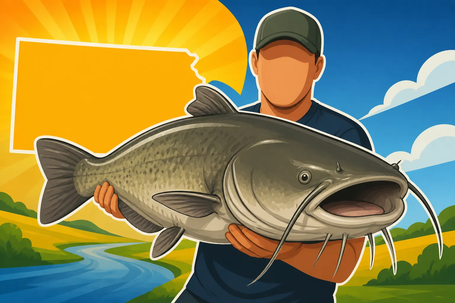 State Record Flathead Catfish Weight