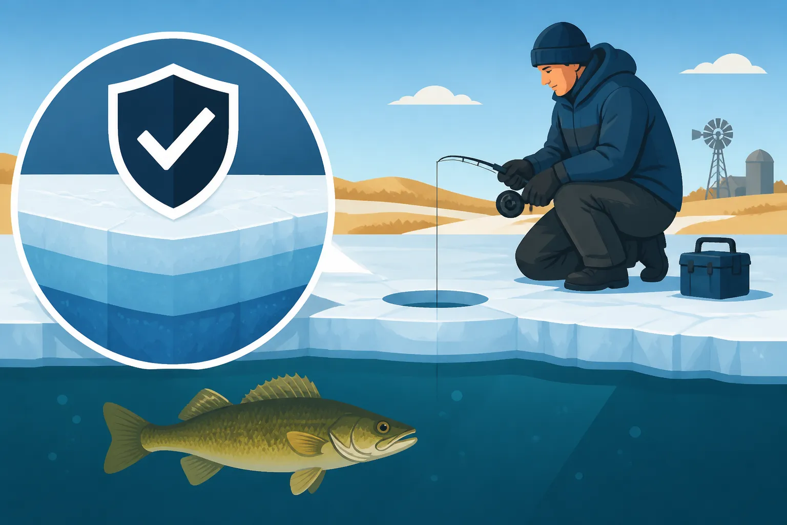 How Thick Does Ice Need to Be to Fish?