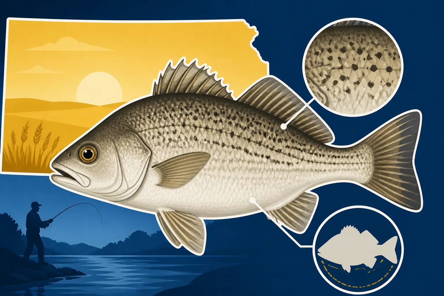 Freshwater Drum Body Shape and Markings