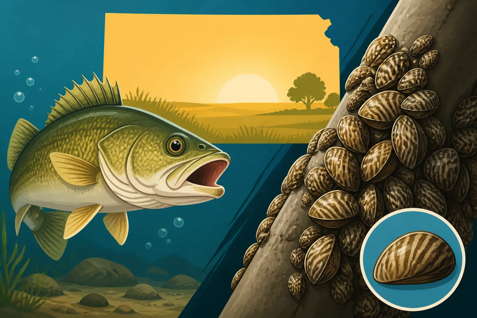 Are Zebra Mussels Affecting Kansas Fish?