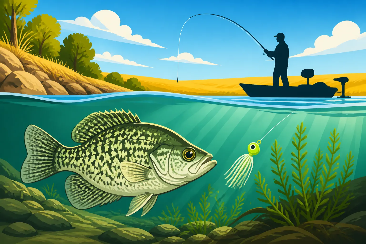 When Crappie Move Shallow in Kansas